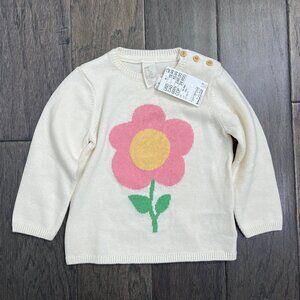 H&M NWT Flower Sweater